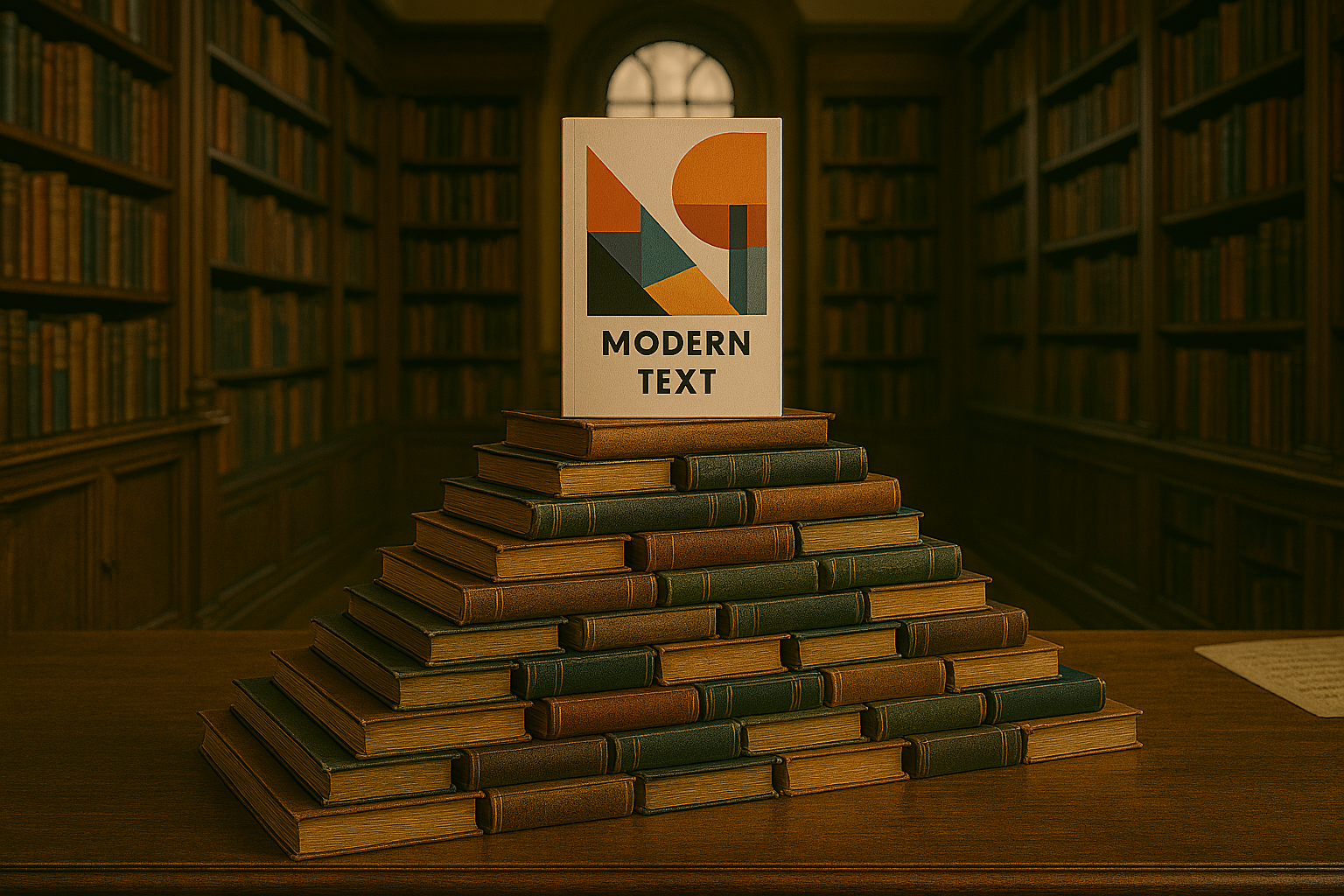 a modern text stands upon its literary heritage
