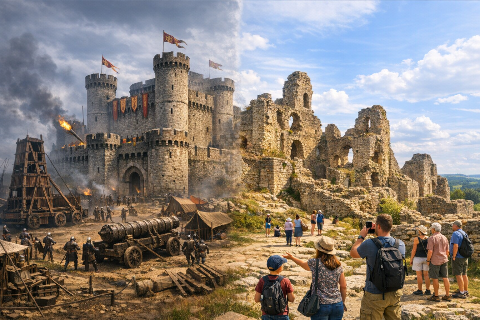 Castle Through Time from ancient siege to tourist attraction