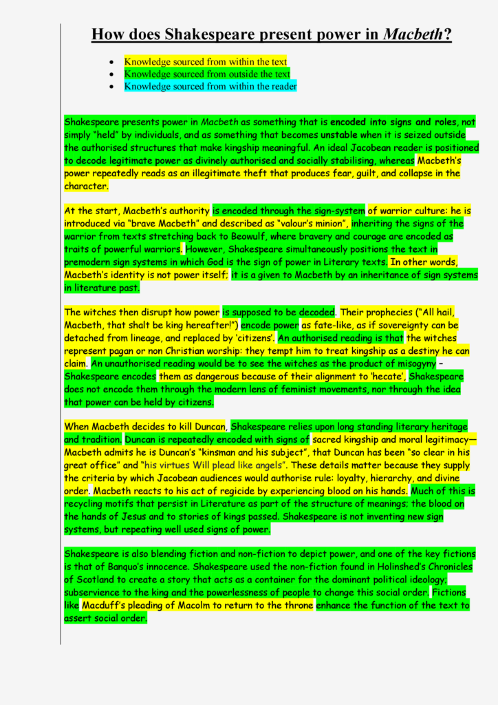An essay much more aligned with academic analysis