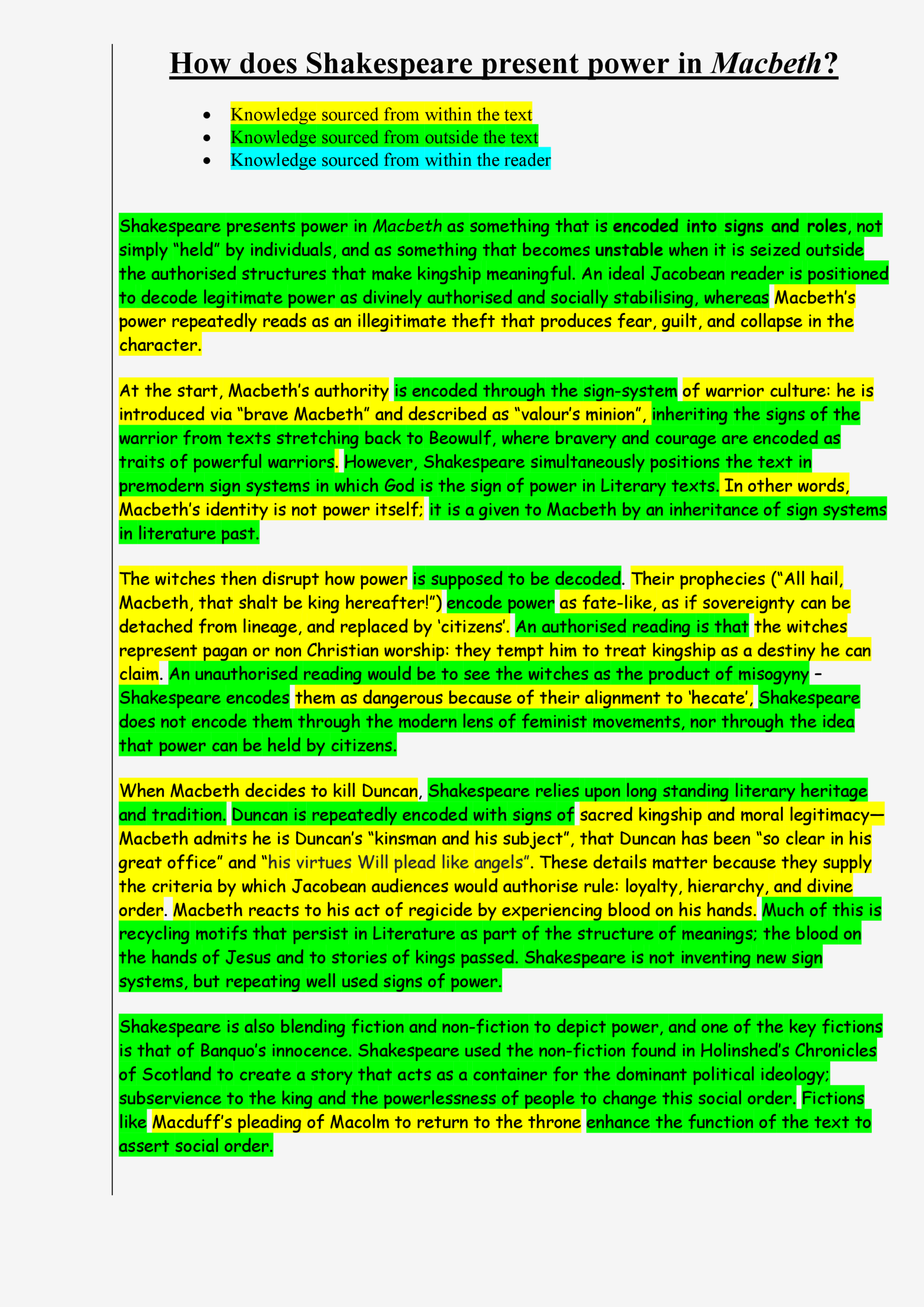 An essay much more aligned with academic analysis