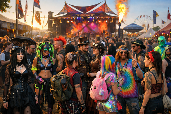 Our explicit and implicit identities shown through festival outfits