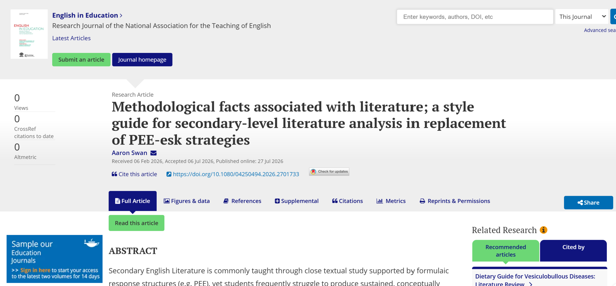From theory to publication